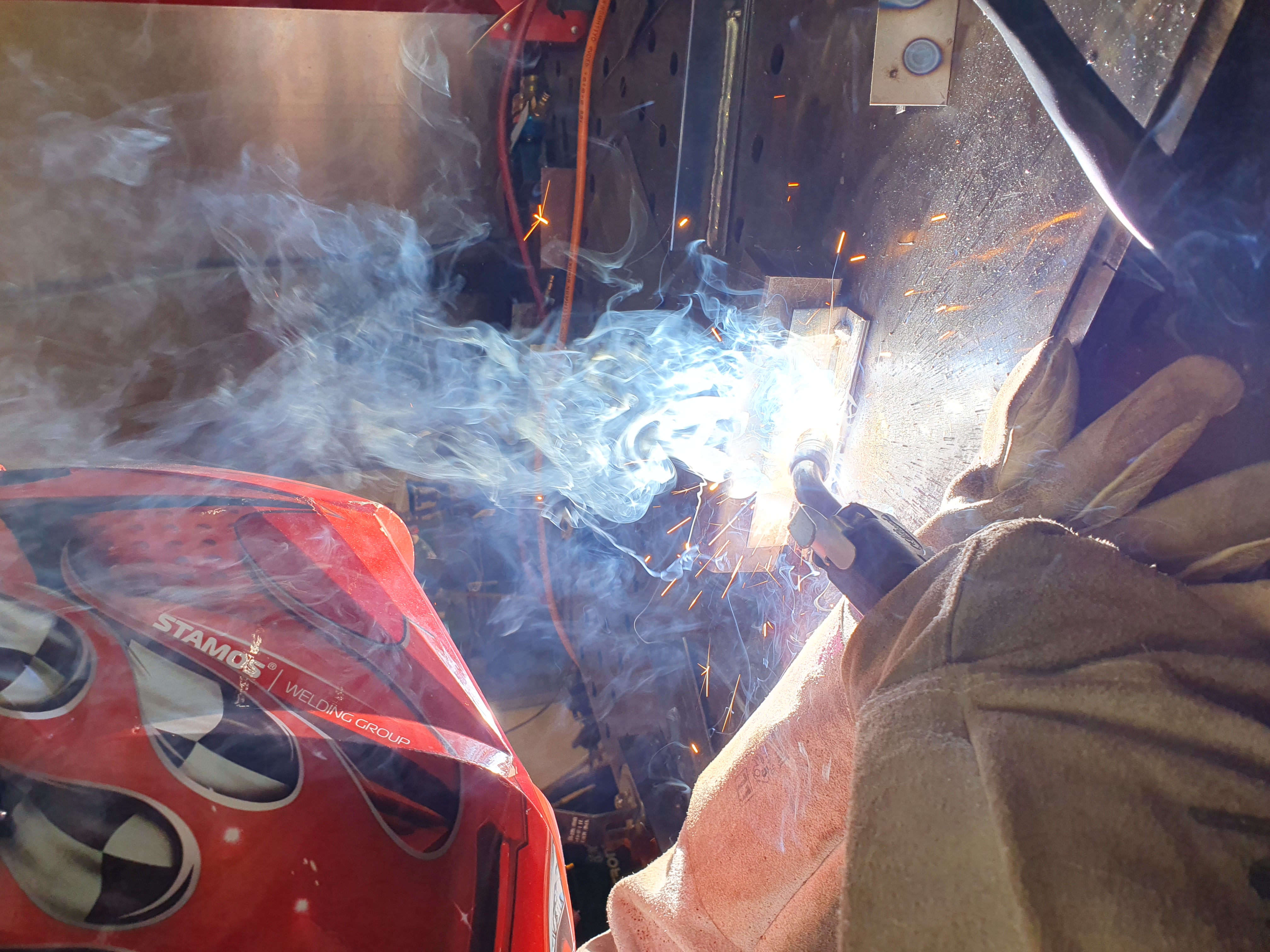 Schweißkurs in Aktion